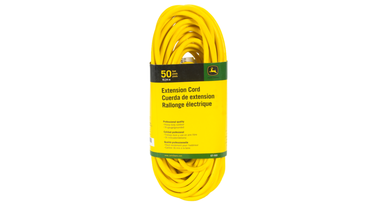 25' Extension cord w/lighted end, 16/3 SJE00W