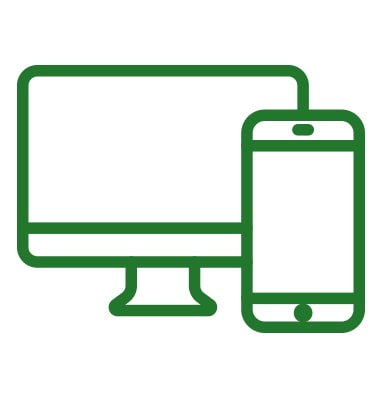 icon of computer monitor and mobile phone