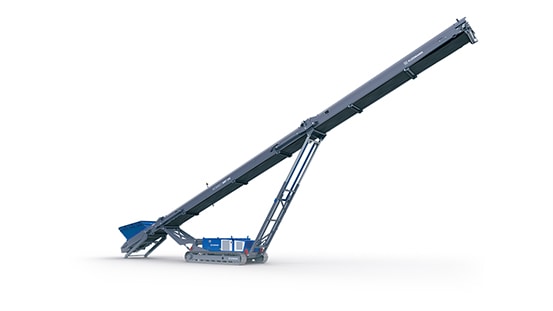 Mobile Stacker sur un fond blanc