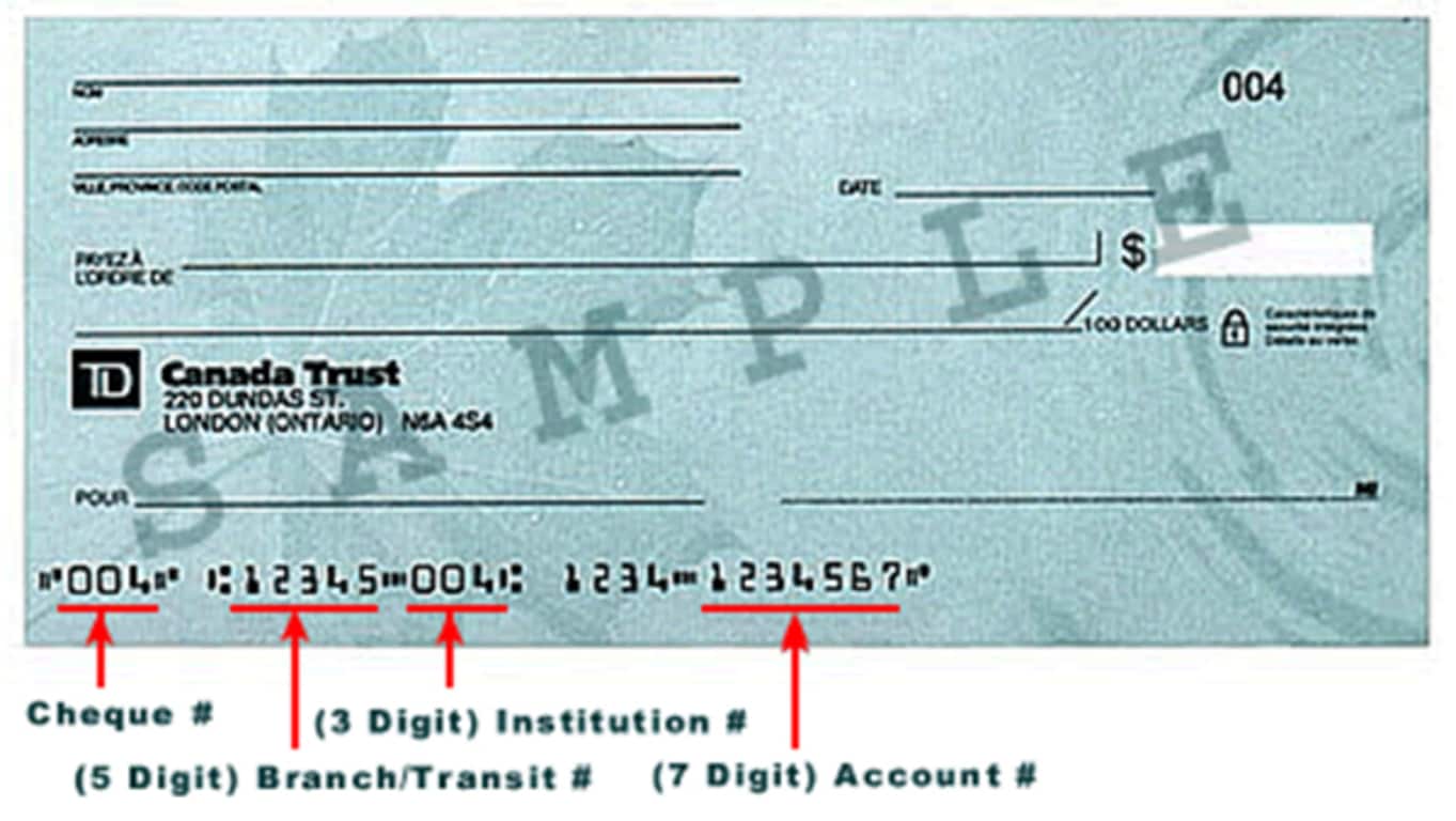 Sample Cheque