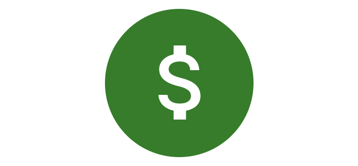 Icône de signe de dollar