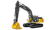 Image studio d'une excavatrice 380 de catégorie P