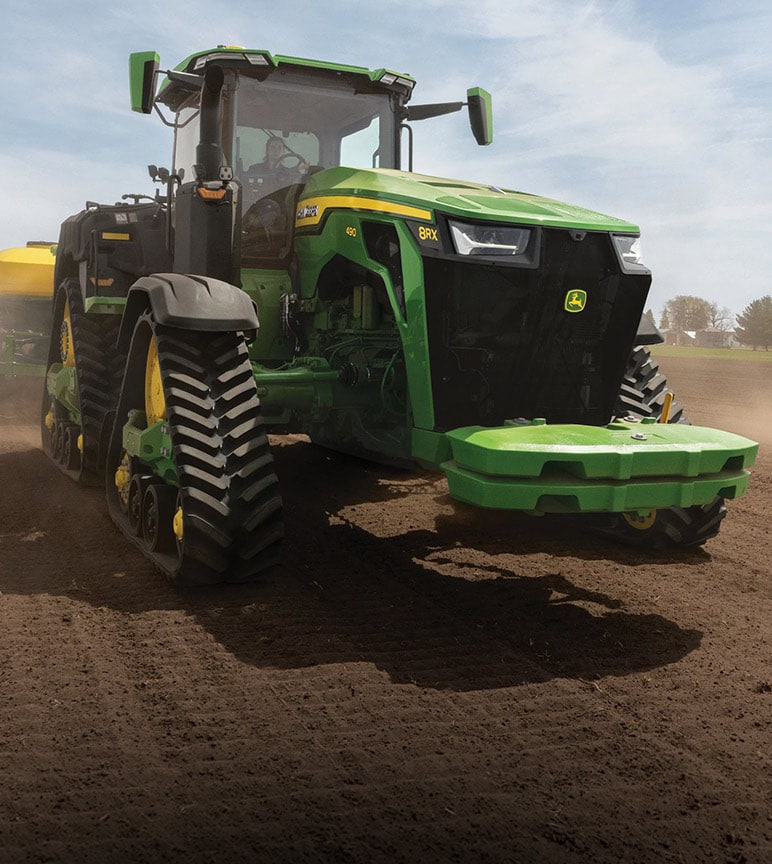 High Horsepower 8RX tractor out in the field