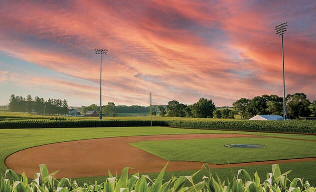 Image du stade de baseball de la MLB sur le site Field of Dreams
