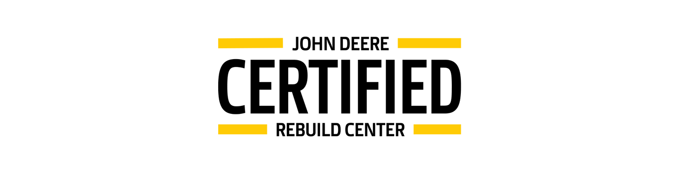 Image-based text that reads John Deere Certified Rebuild Center