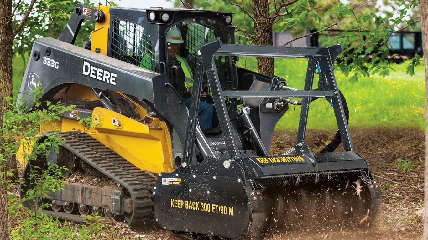 Mulching Head Attachment for Compact Track Loader