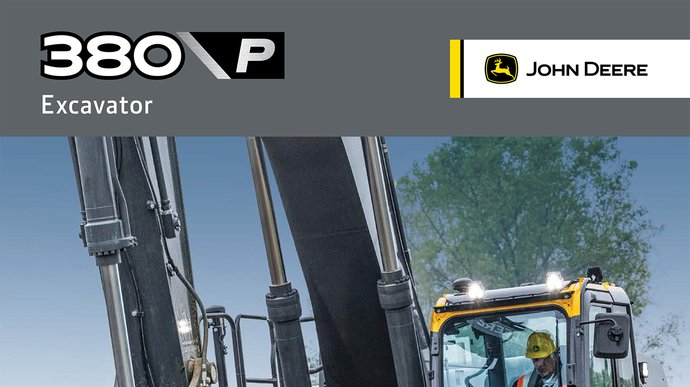 image de la brochure des excavatrices John Deere