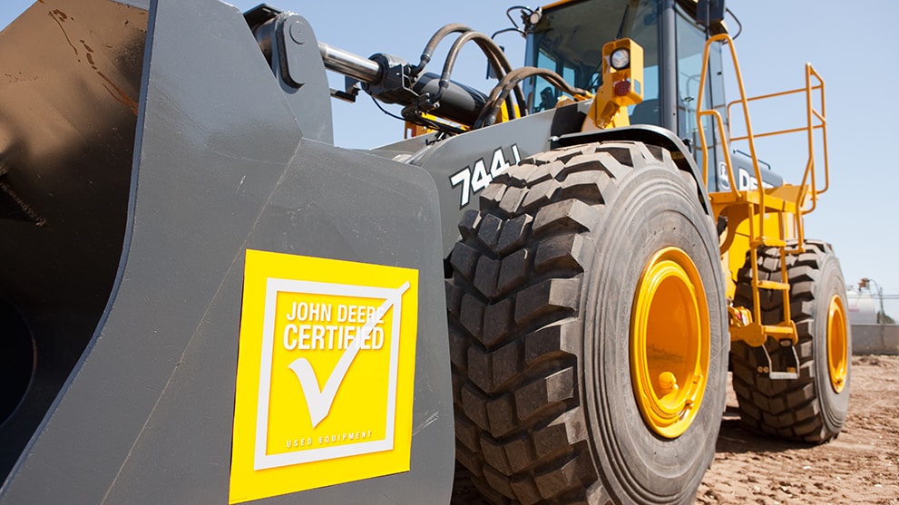 Équipement de construction d’occasion certifié John Deere disponible à la vente