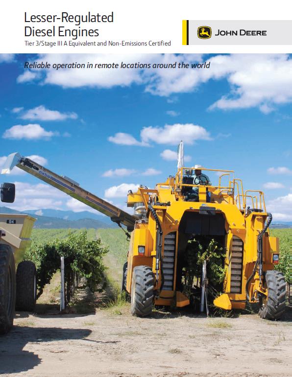 Brochure de moteurs diesel moins régulés