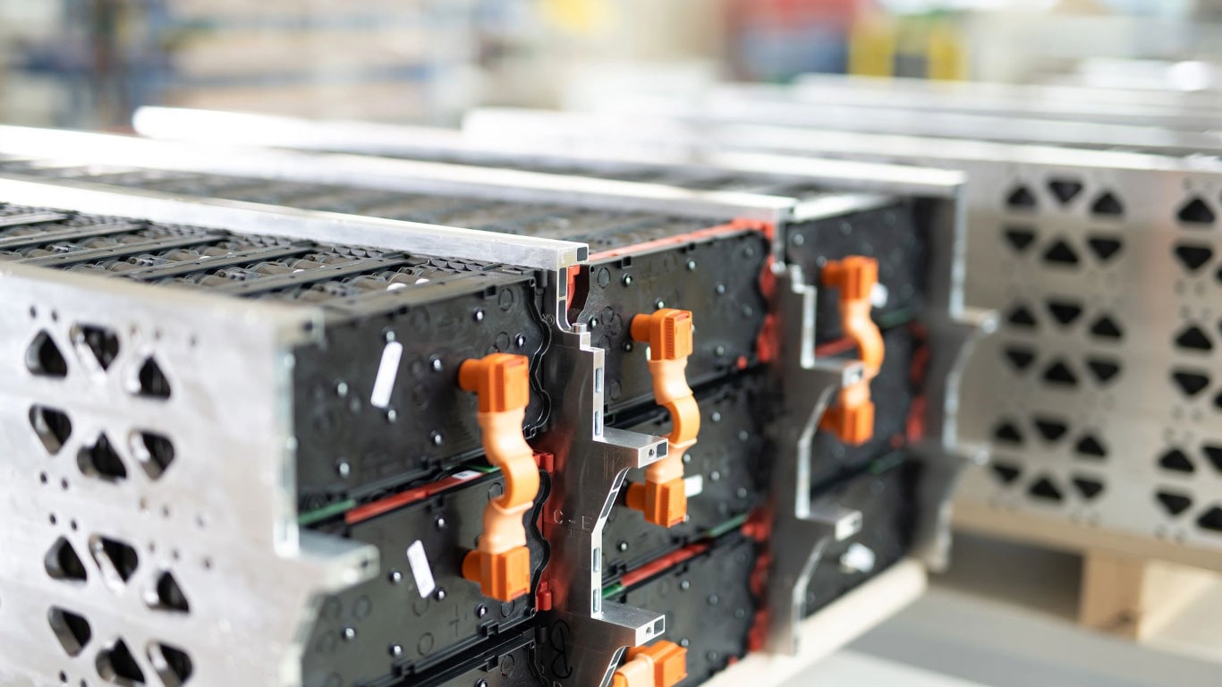 Gros plan sur la batterie électrique Kreisel