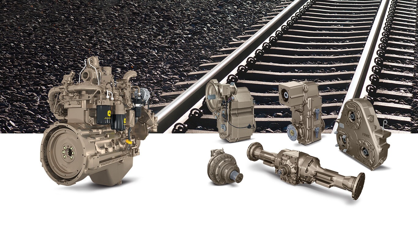 Engines & Drivetrain for Railroad John Deere CA