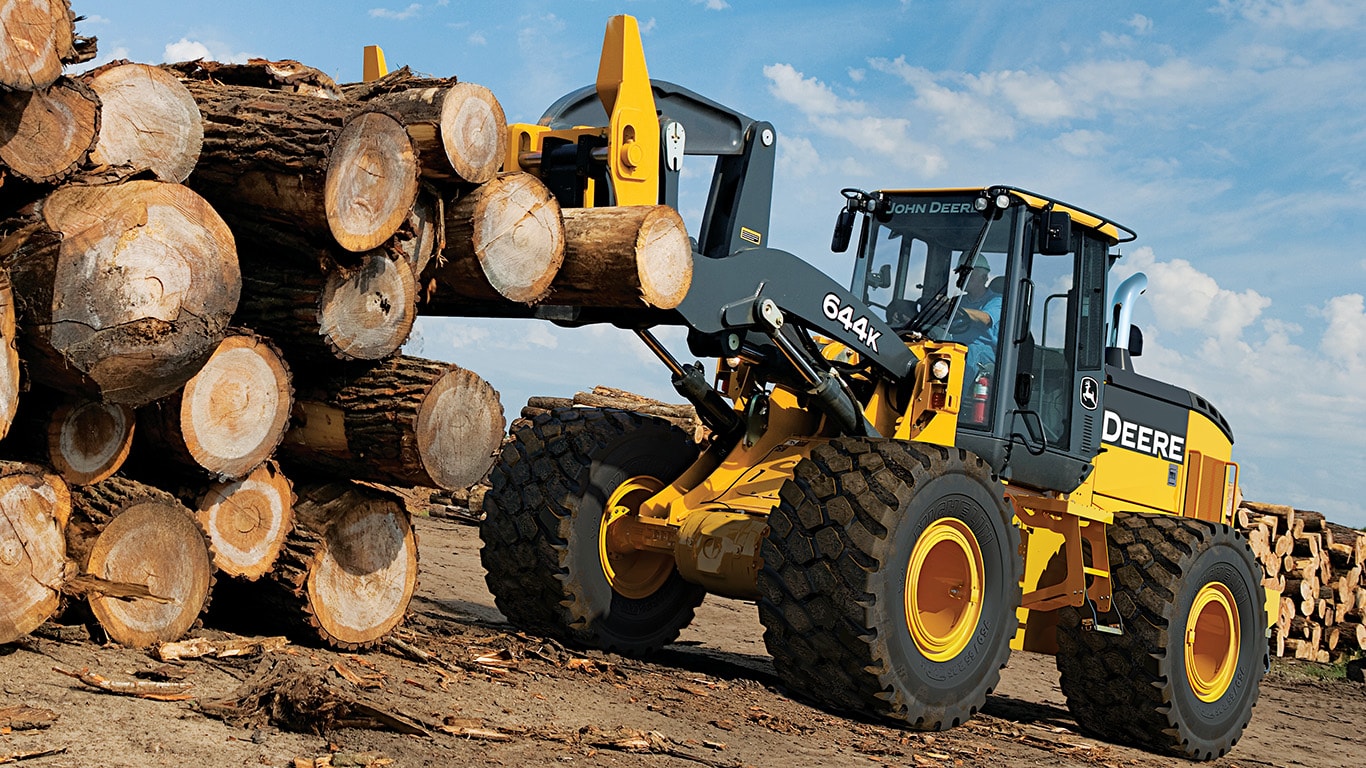 Log Forks and Grapple Attachments for John Deere Forestry and Logging Equipment