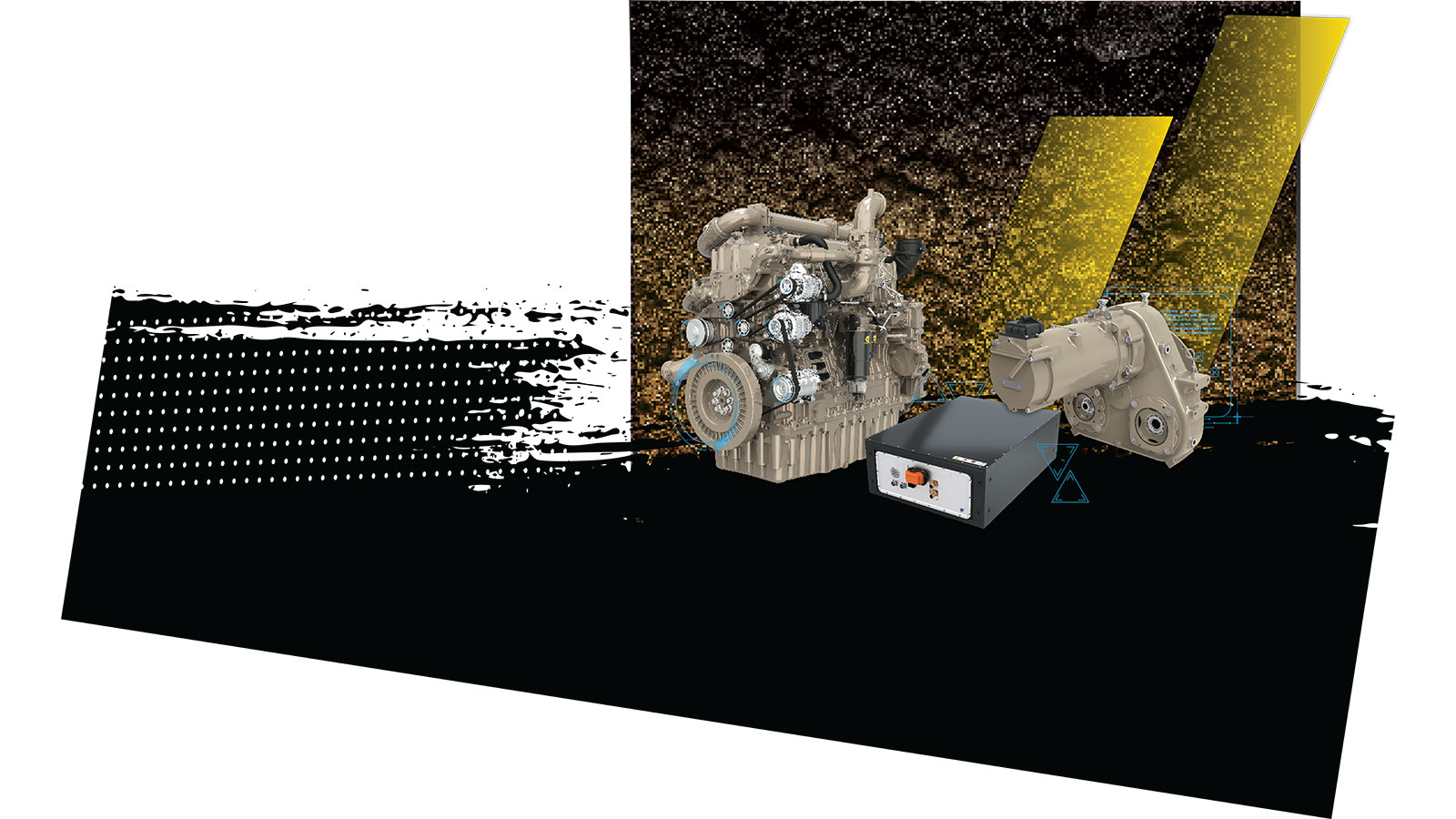 Graphic of engine equipment