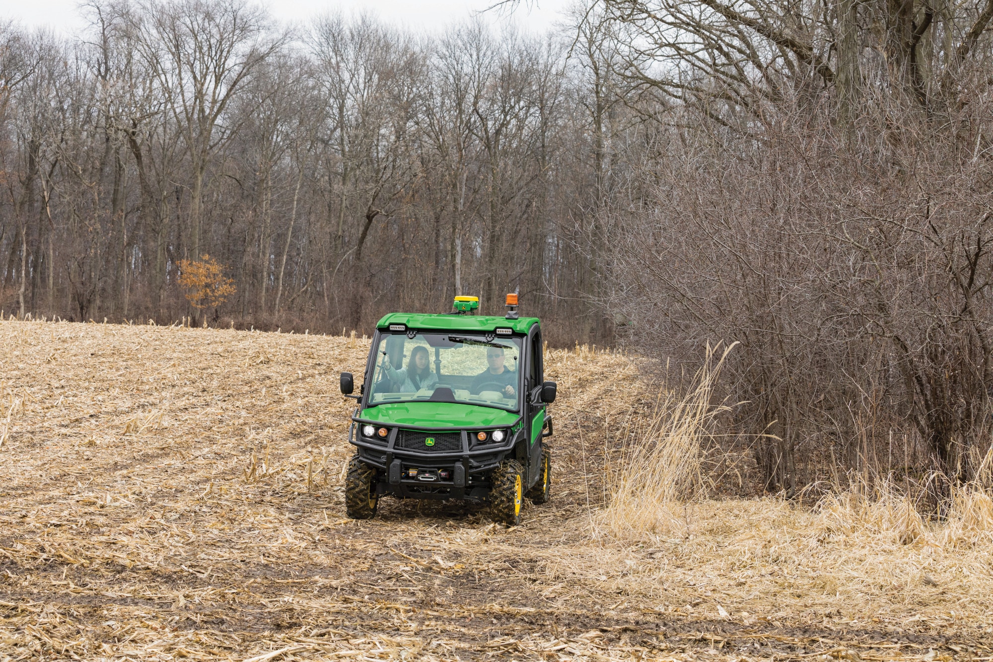 Utility Vehicle mapping field boundary