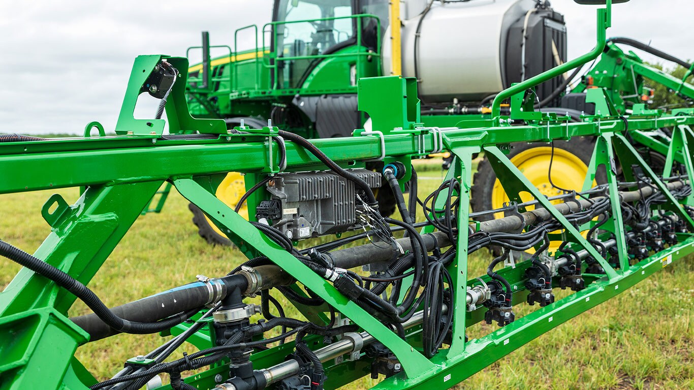 Self-propelled sprayer spray boom.