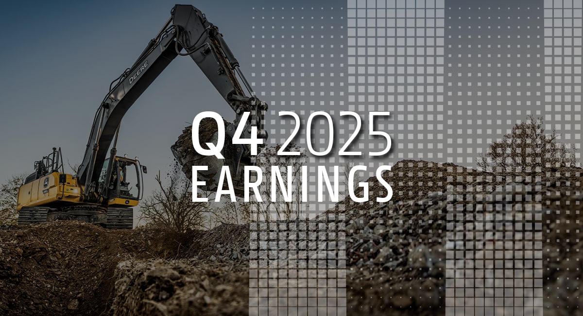 Deere Reports Net Income of %24 1.065 Billion for Fourth Quarter