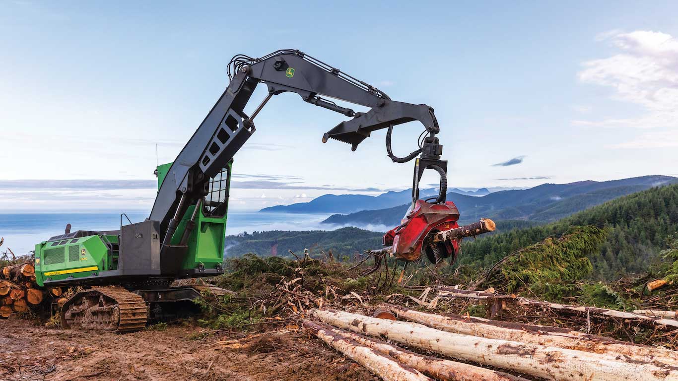 Picture of TimberMatic™ Maps and TimberManager™ for use at jobsite.