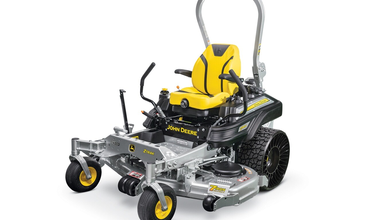 John Deere ZTrak in a white studio