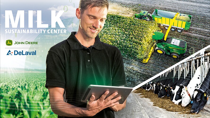Preview of the milk sustainability center from a John Deere and DeLaval partnership