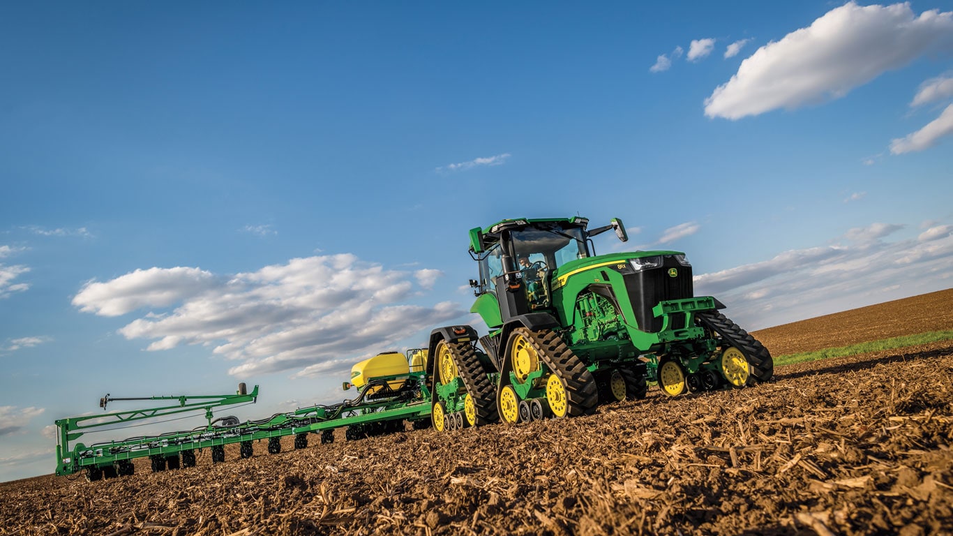8RX tractor in the field