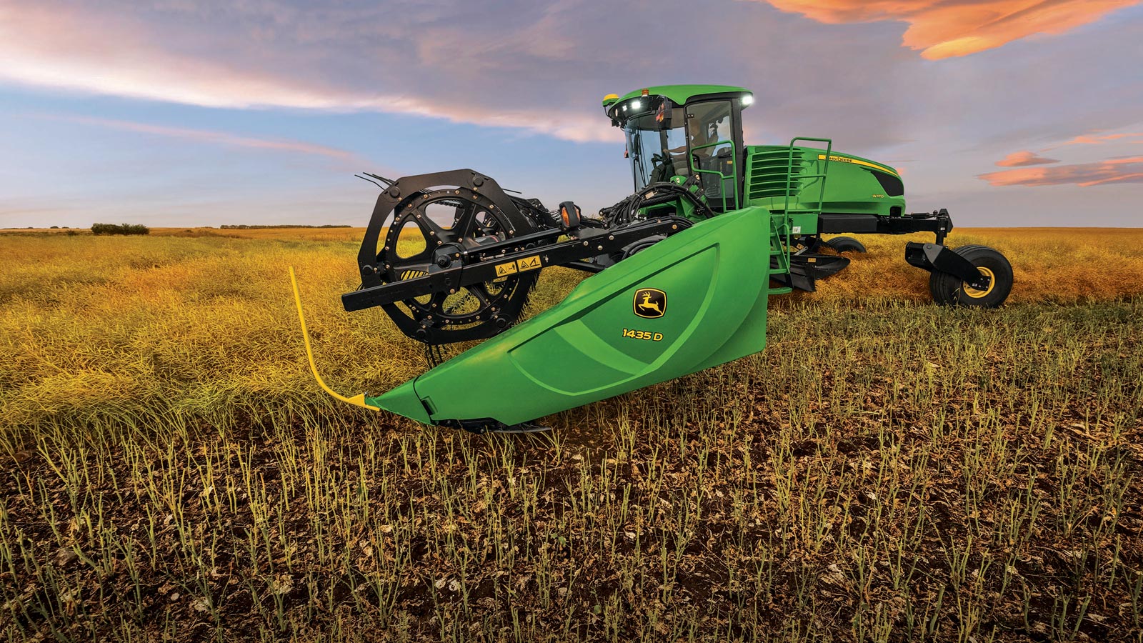 John Deere Targets Canola Growers with W170 Windrower