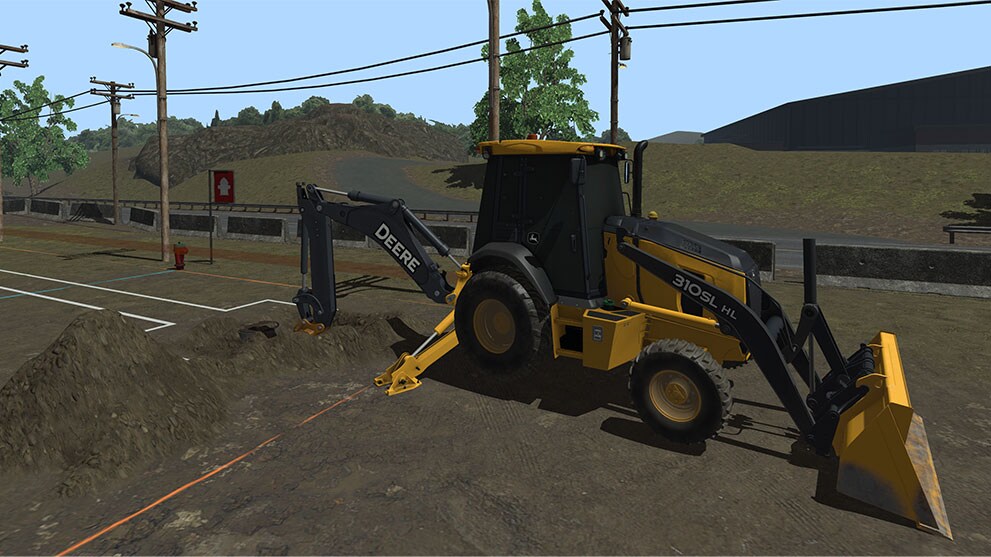 Backhoe Construction Simulators John Deere CA