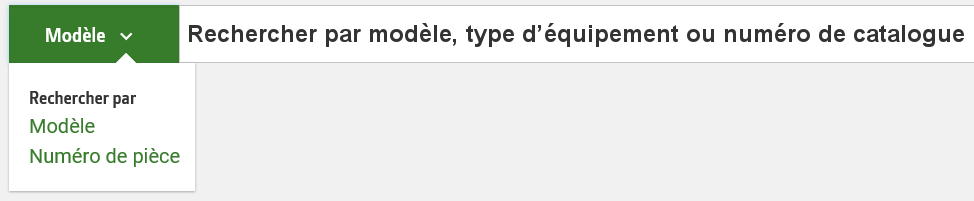 parts lookup dropdown