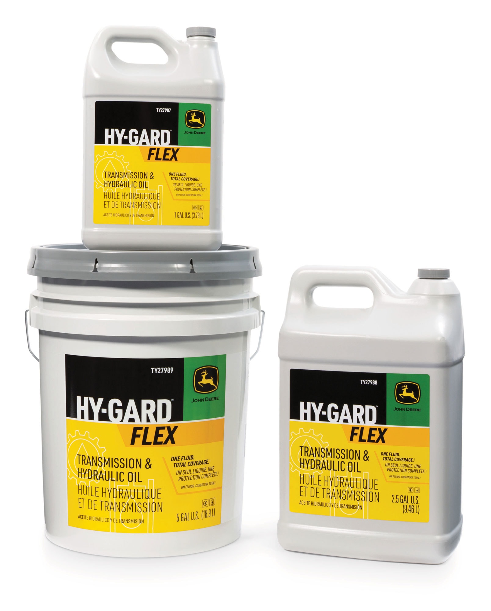 Hy-Gard&trade; FLEX Hydraulic and Transmission Oil packaging