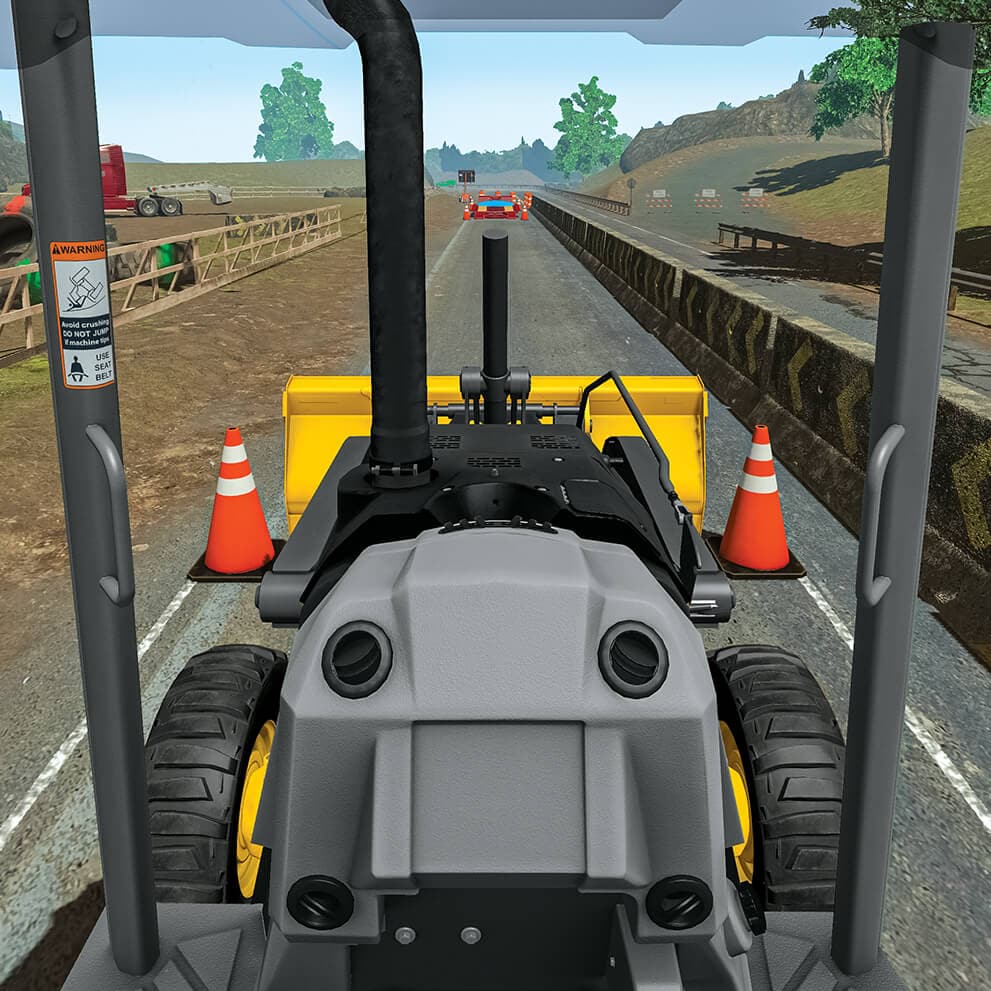 Backhoe simulator screenshot