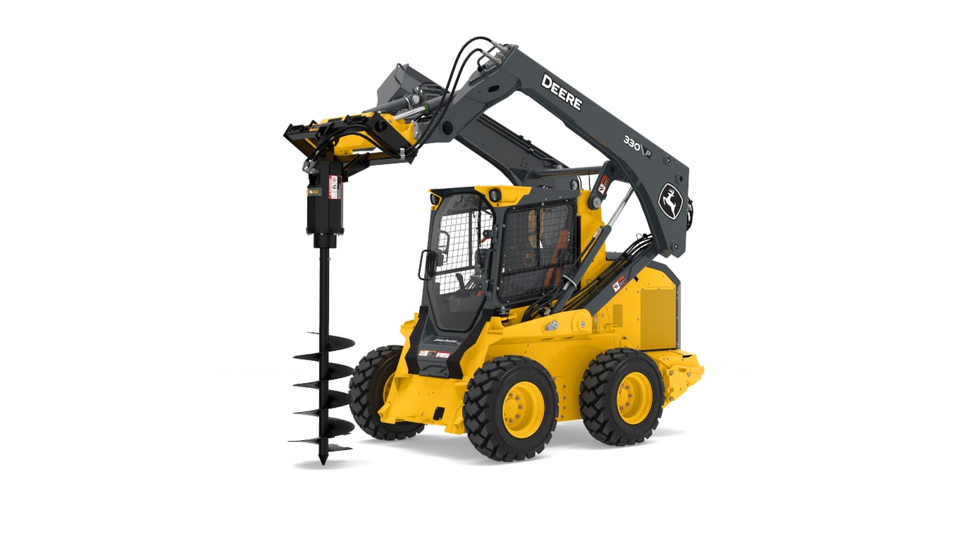 PA40 Auger attachment on 330 P-Tier skid Steer