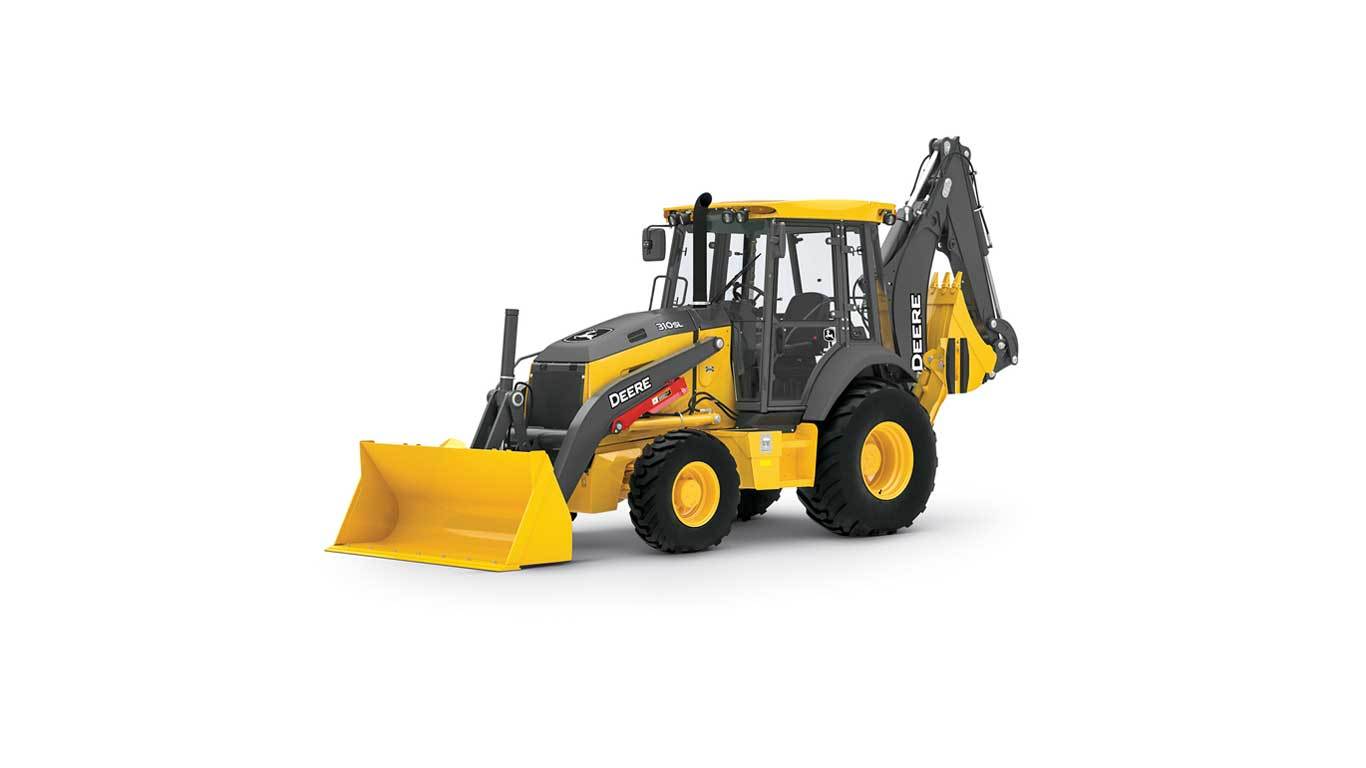 310SL Backhoe studio model on a white background