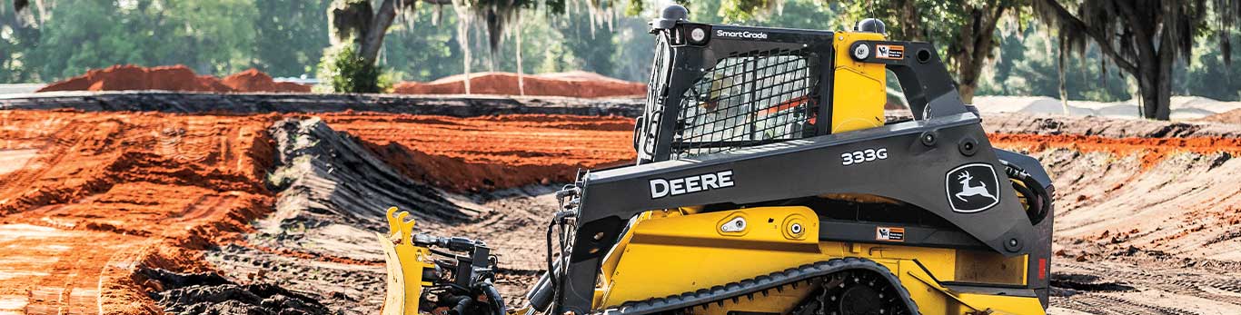 Compact Track Loader on worksite