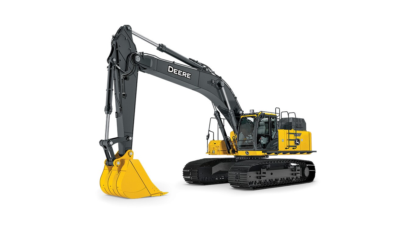 470G LC Heavy Excavator with white background