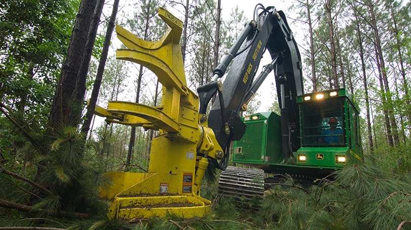 Tête d’abattage à foresterie