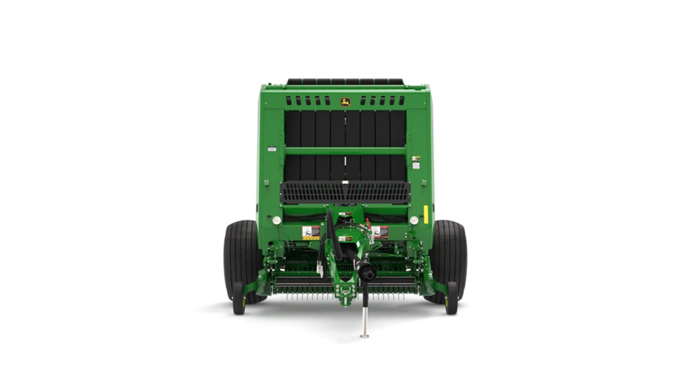 Front facing 561M Round Baler on a white background