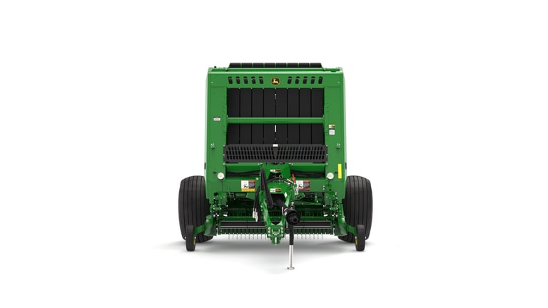 Front facing 561M Round Baler on a white background