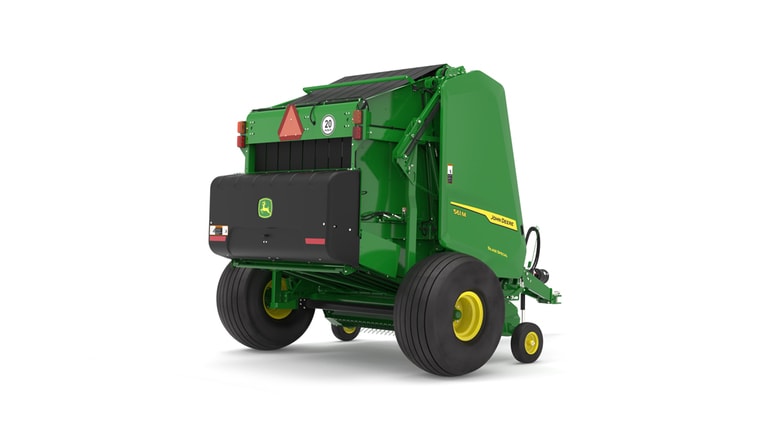 Rear right facing 561M Round Baler on a white background