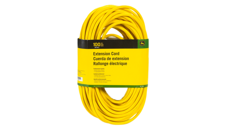 100' Extension Cord w/ lighted end, 14/3 SJEOOW