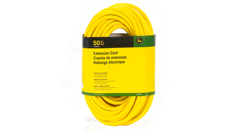 50' Extension Cord w/ lighted end, 12/3 SJEOOW