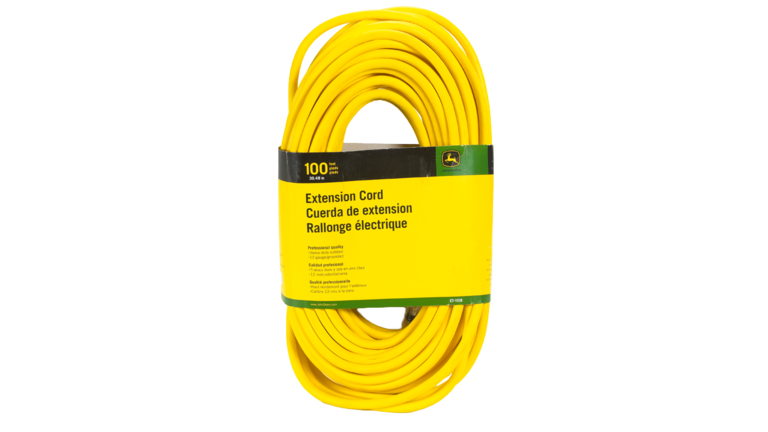100' Extension Cord w/ lighted end, 12/3 SJEOOW