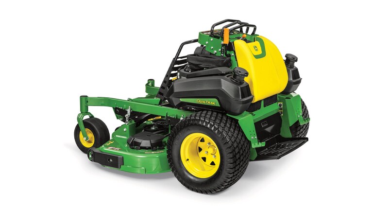 Left side studio image of the Q865R EFI QuikTrak Stand-on mower