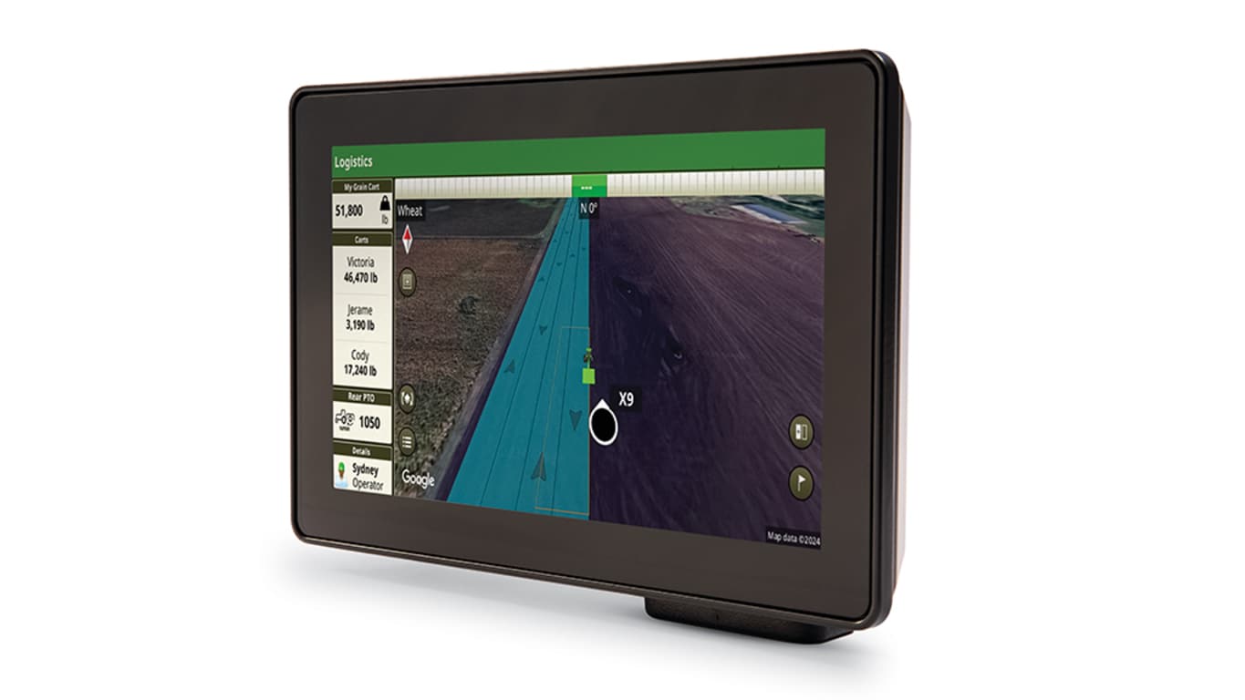 Carte de champ et guidage sur écran tactile