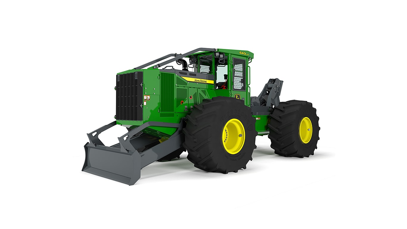 640L-II Skidder model on white background