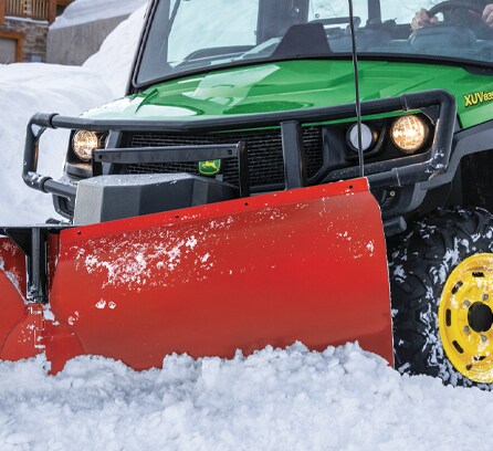 Wester V-Blade on a XUV835 utility vehicle