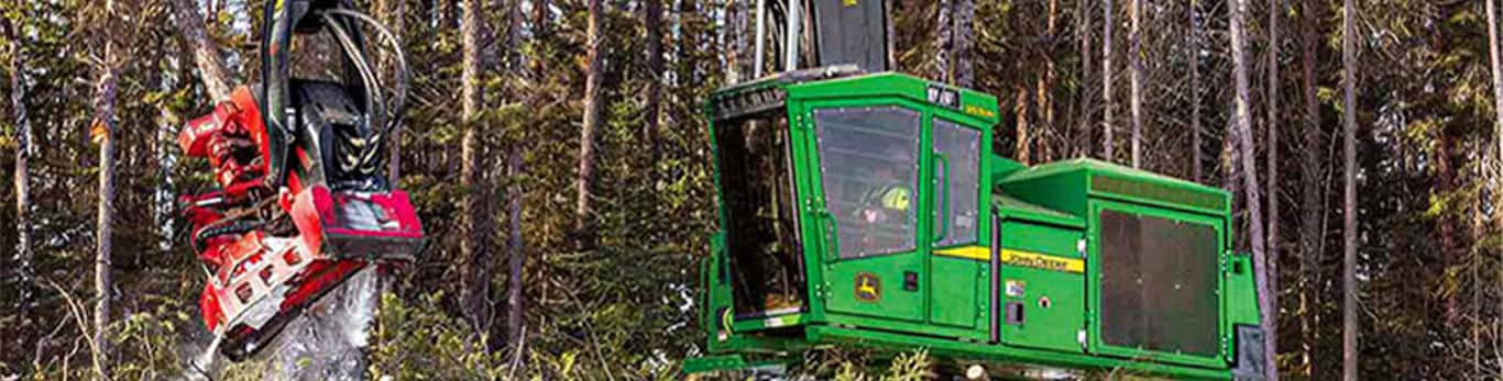 IBC on John Deere tracked harvester