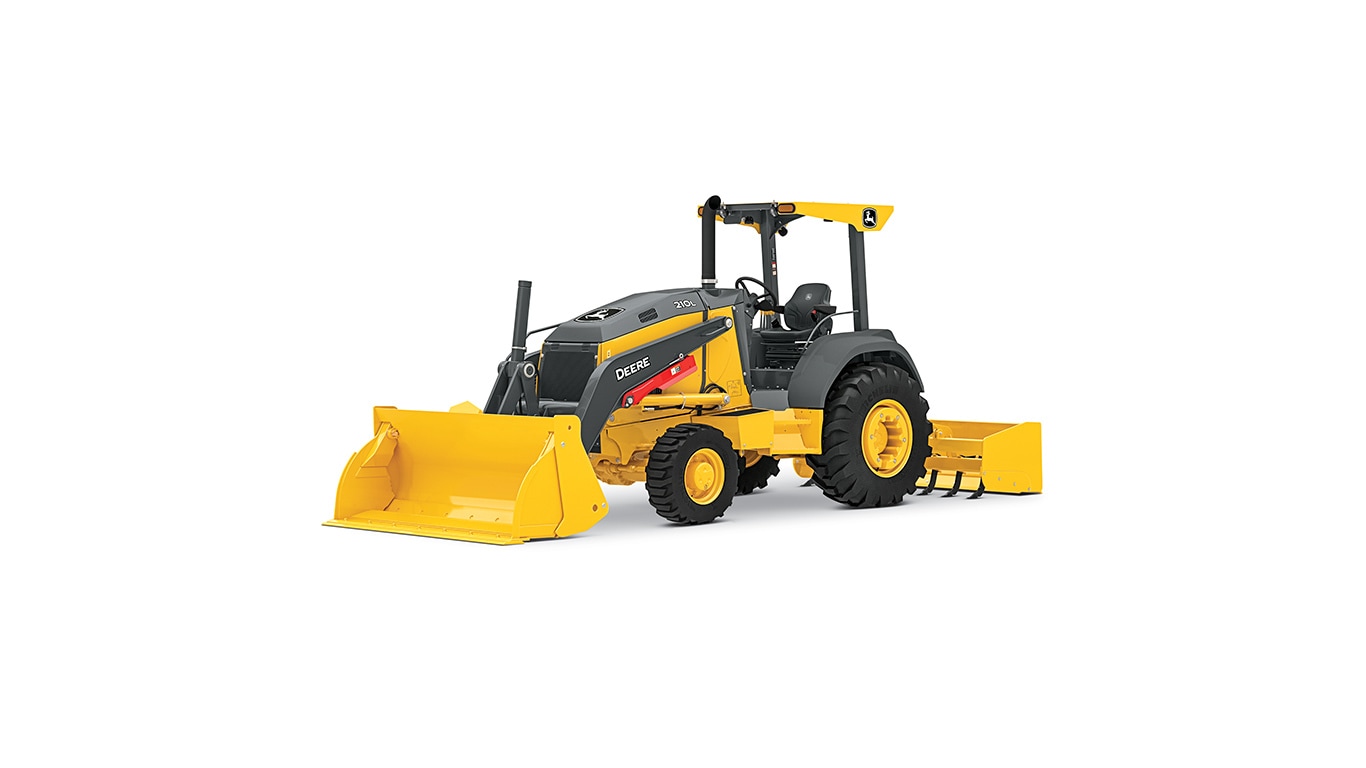 210L Tractor Loader on white background