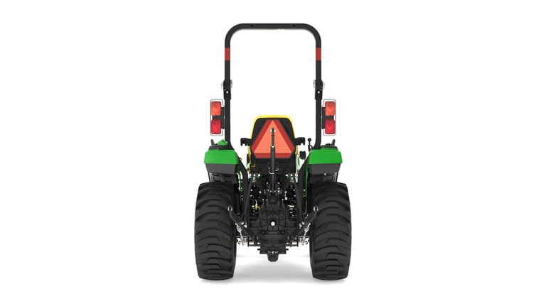 Tracteur compact 2032R vu de l'arrière sur fond blanc