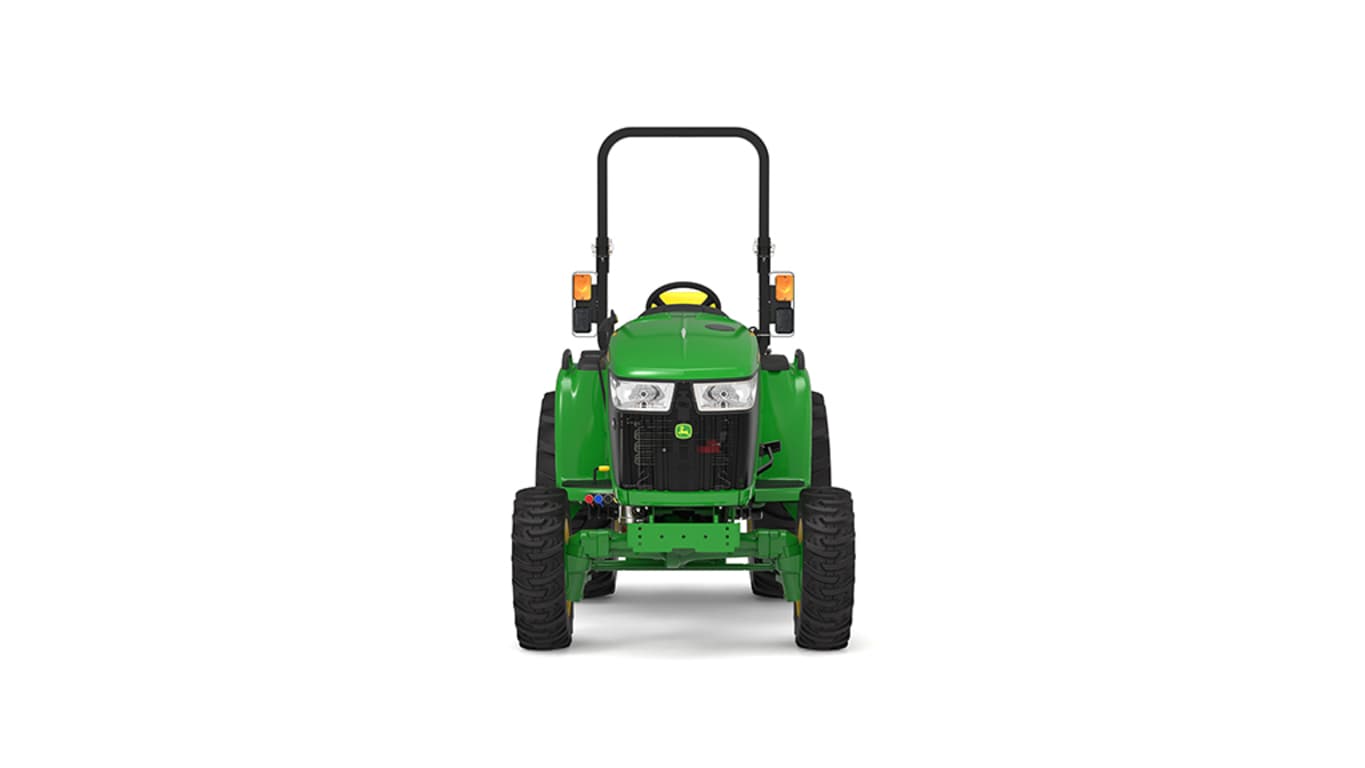 Front view of 3046R Compact Tractor on a white background