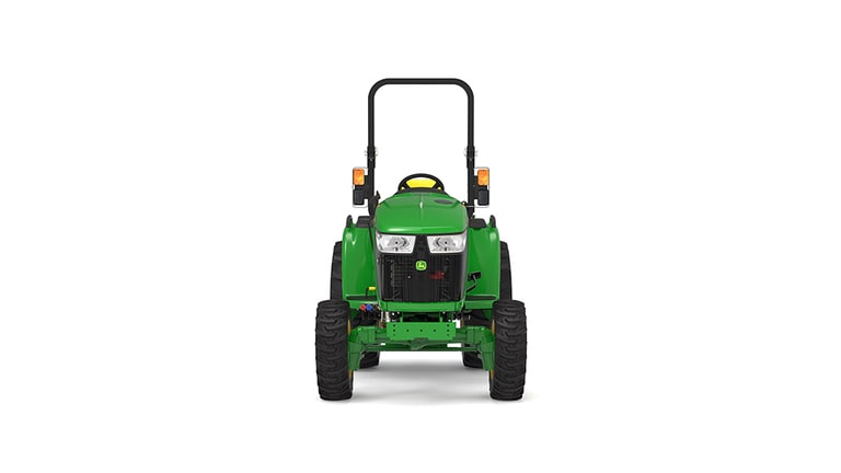 Front view of 3046R Compact Tractor on a white background