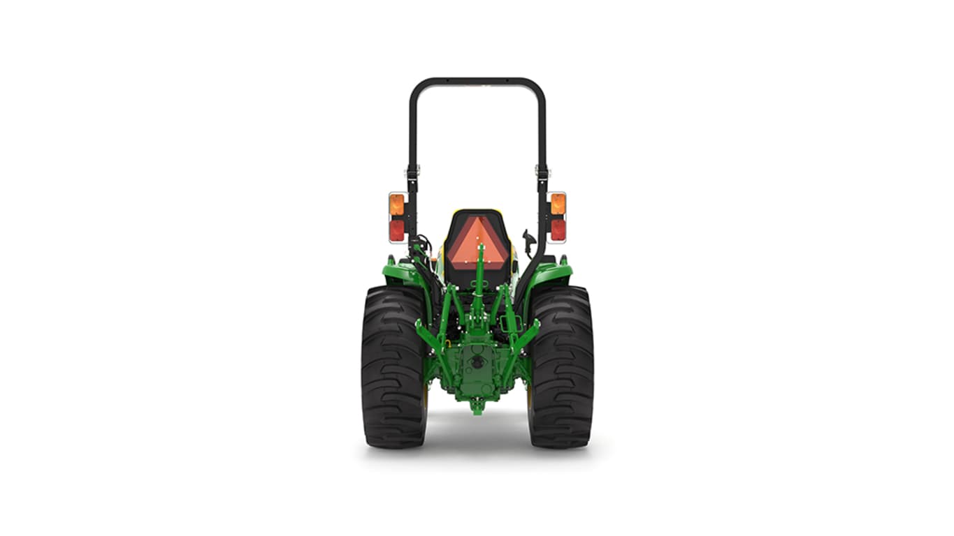 Rear view of 3046R Compact Tractor on a white background